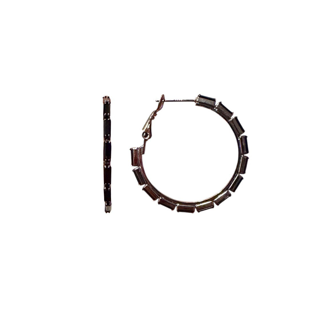 Obsidian Luxe Hoops