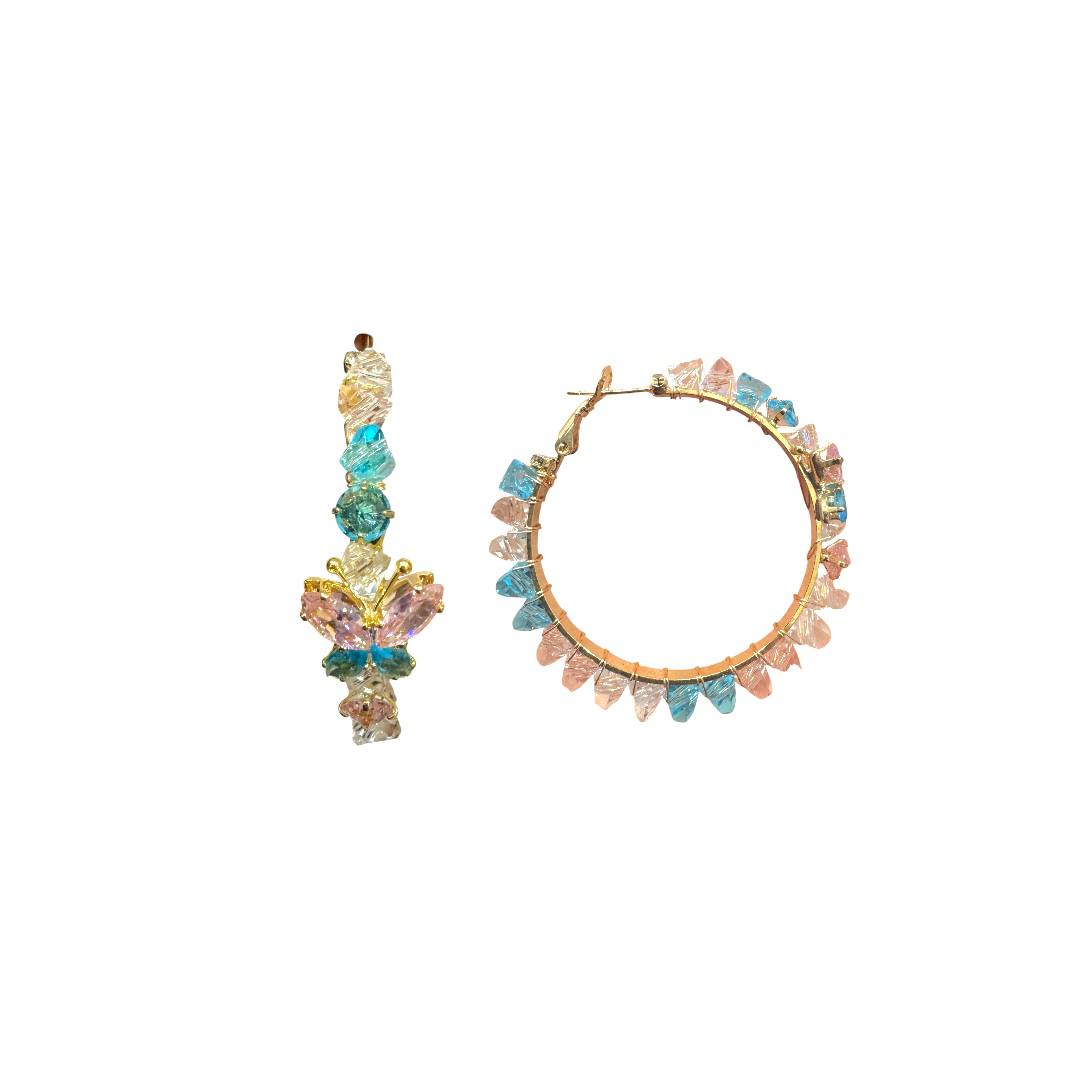 Enchanted Aurora Hoops