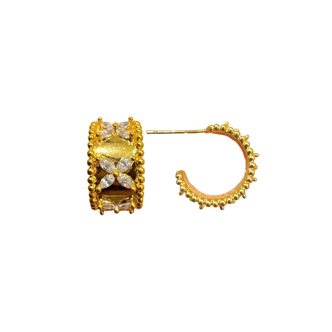 Golden Bloom Hoops