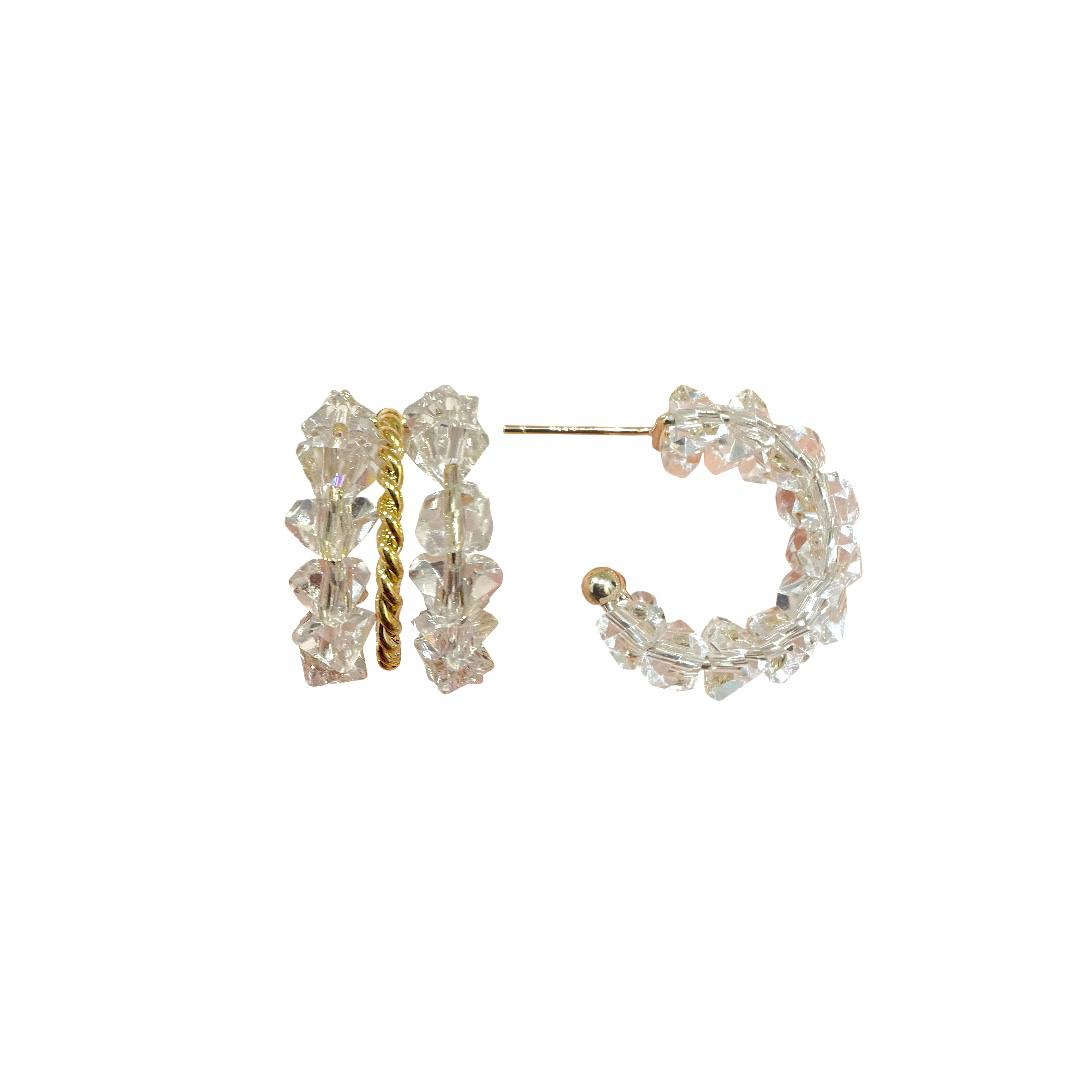 Crystal Cascade Hoops