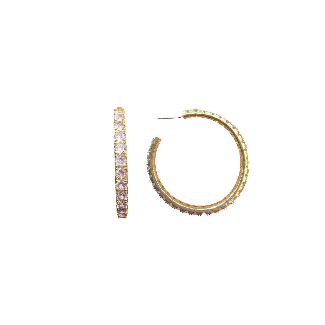 Golden Stardust Hoops
