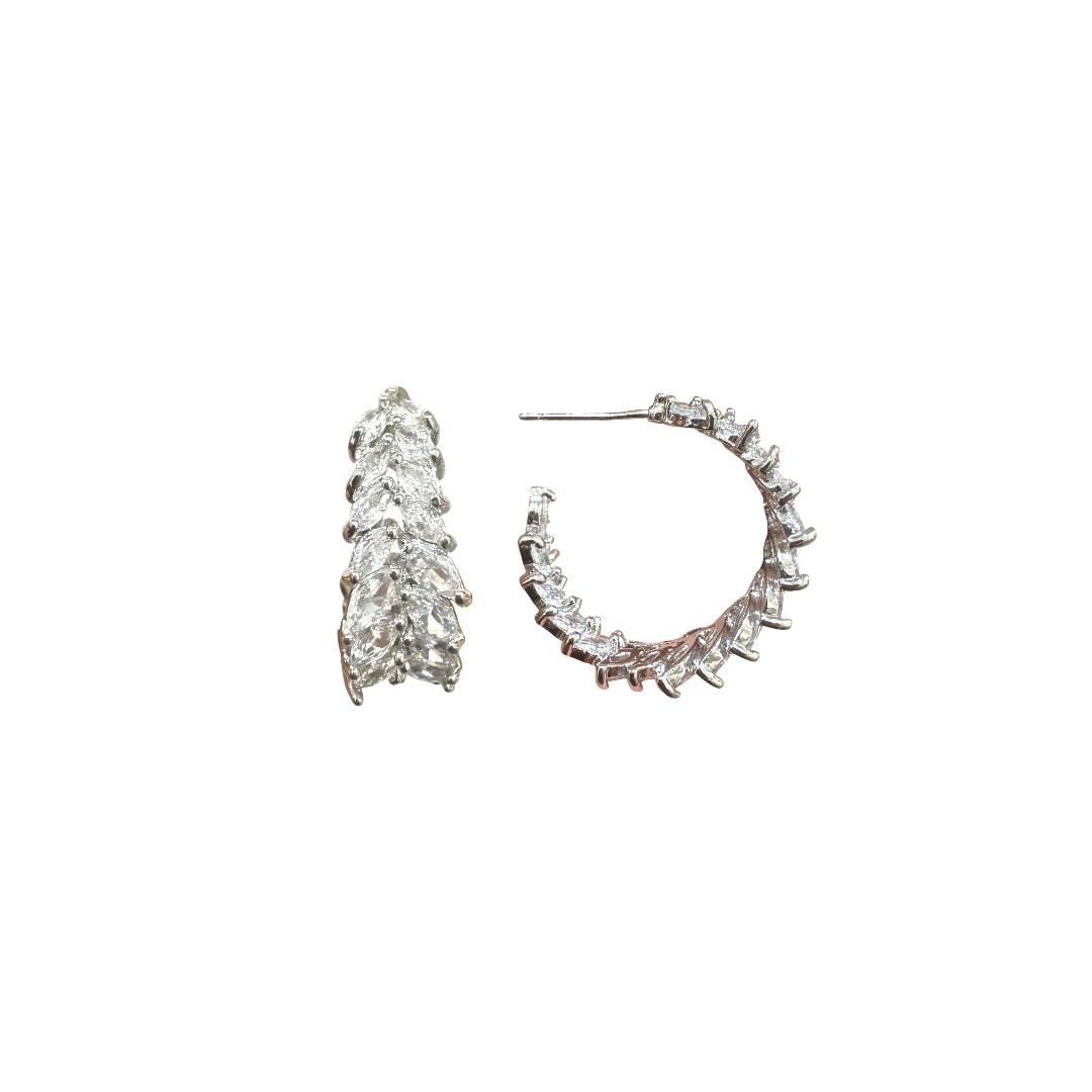 Crystal Vine Hoops