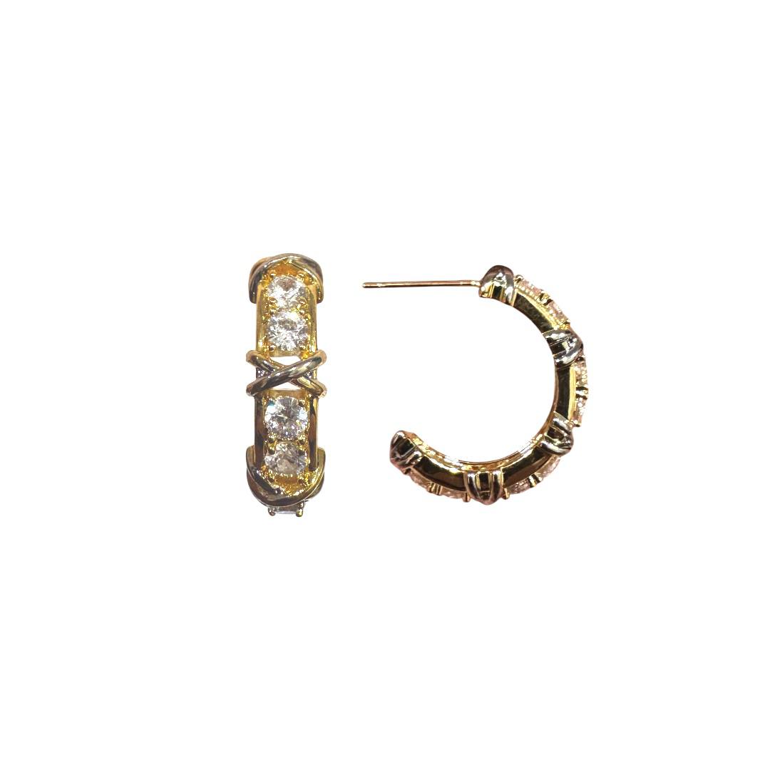 Gilded Eternal Hoops