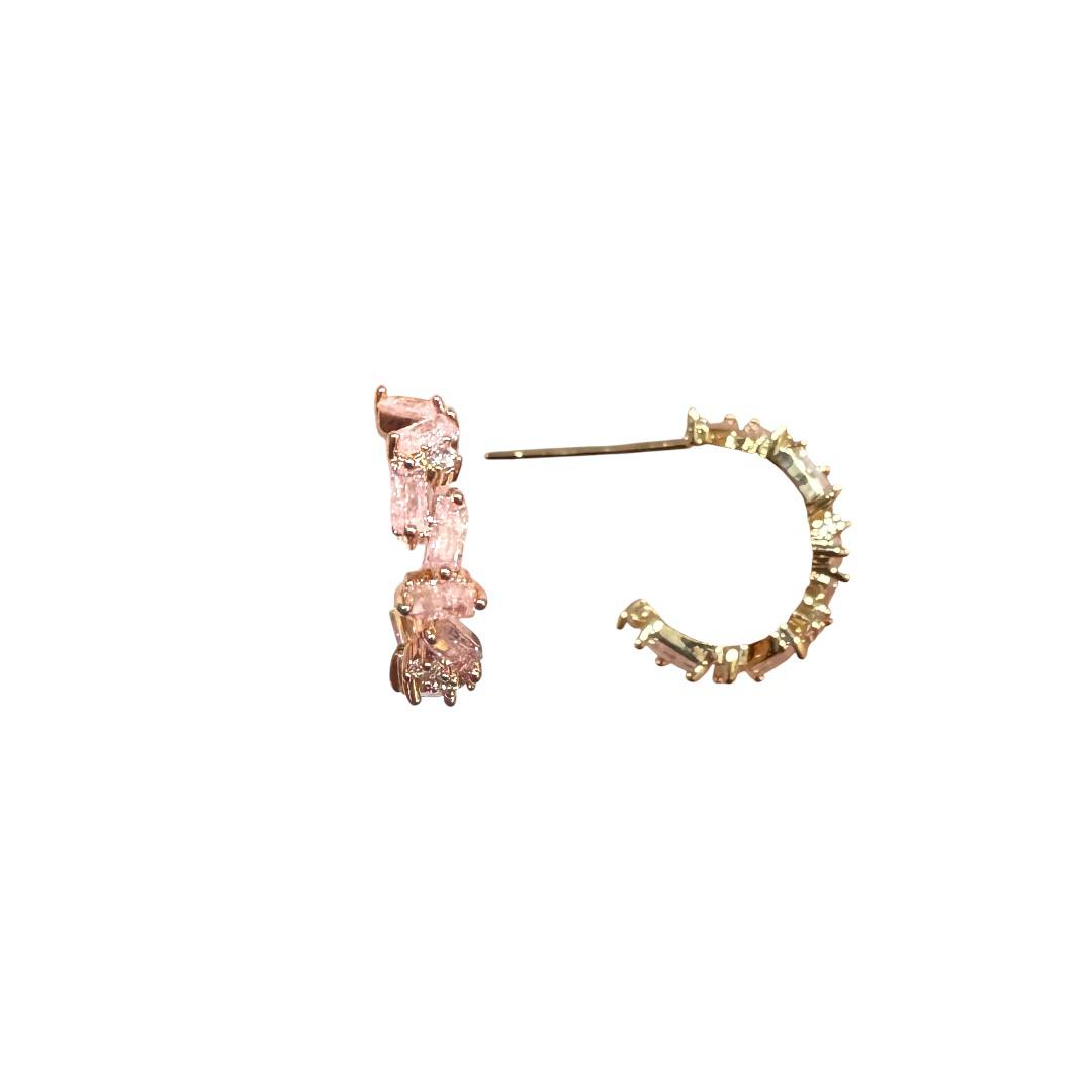 Rosè Radiance Hoops