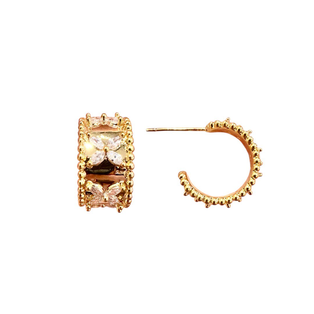 Regal Petal Hoops