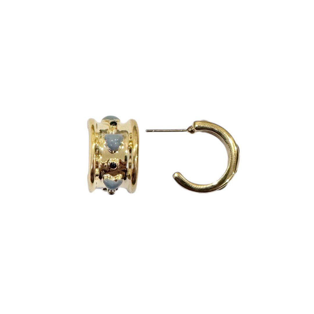 Golden Heartbeat Hoops
