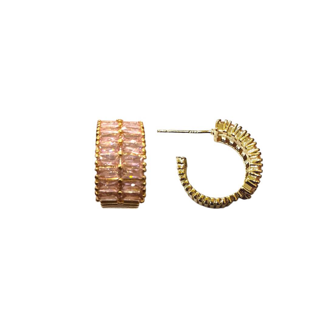 Champagne Glow Hoops
