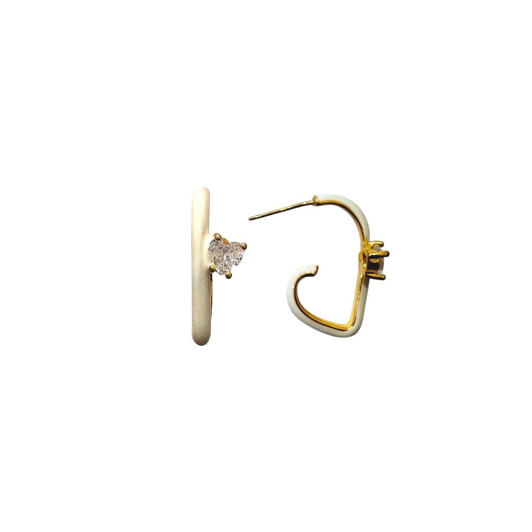 Ivory Dash Hoops