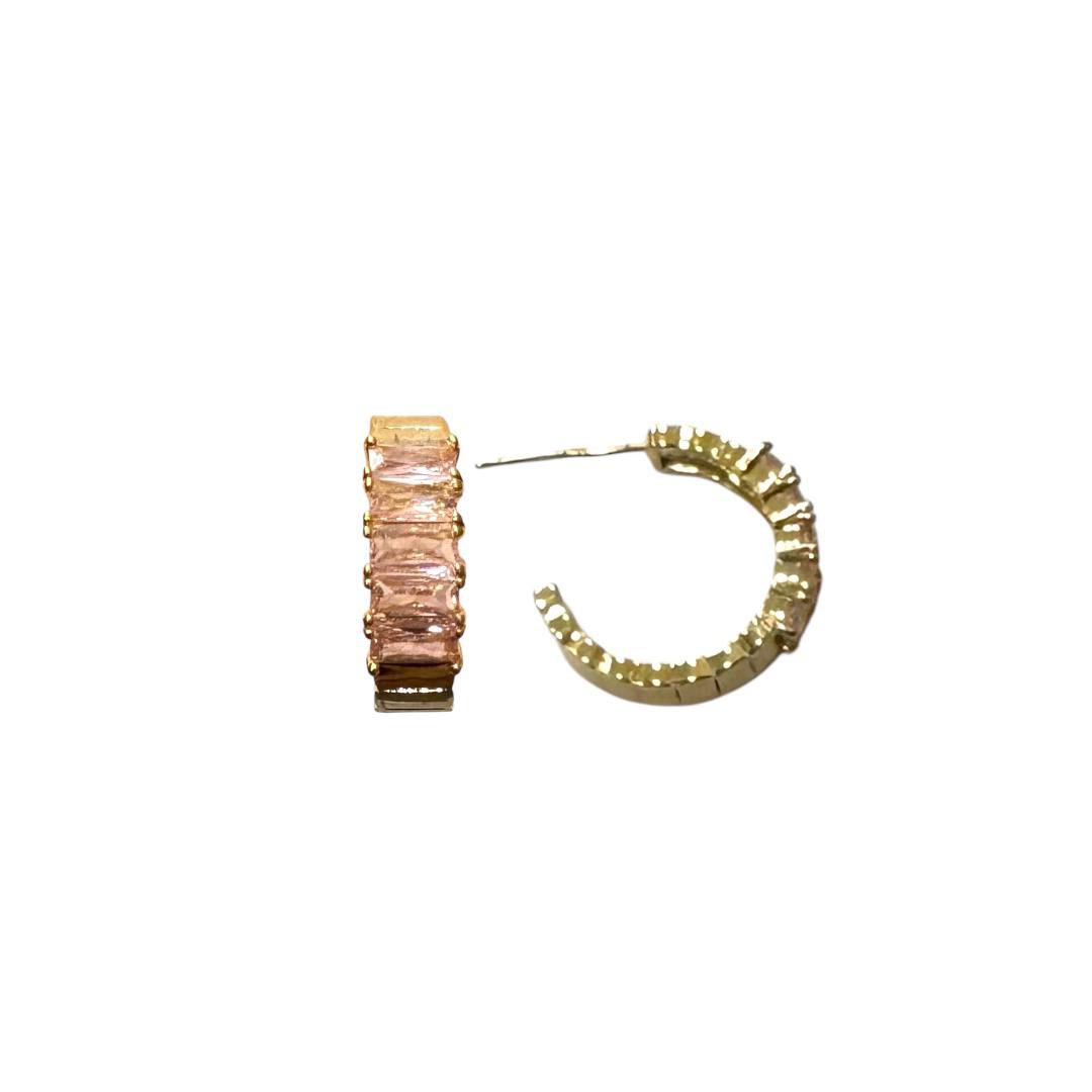 Rosè Prism Hoops