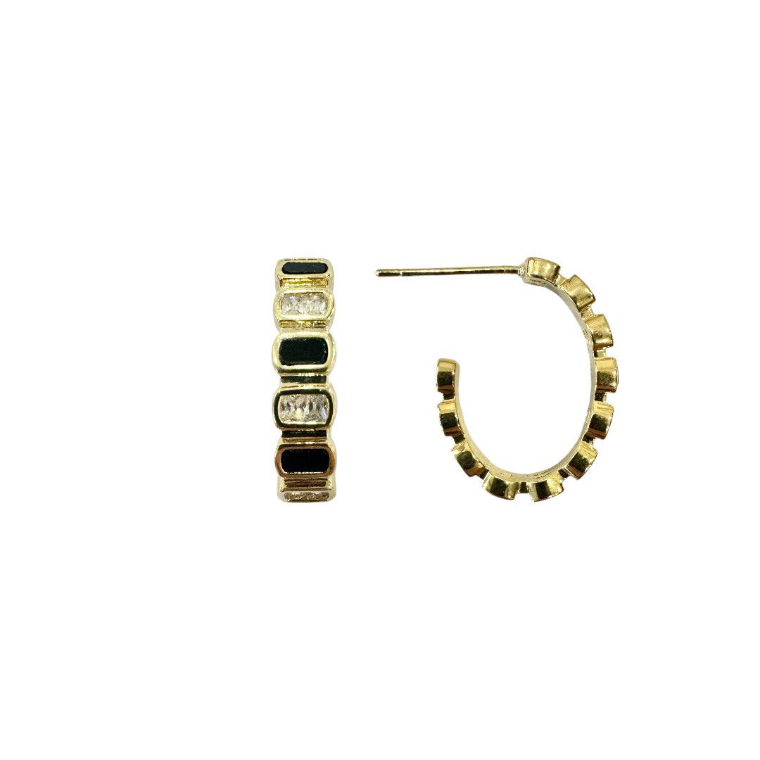 Midnight Mosaic Hoops