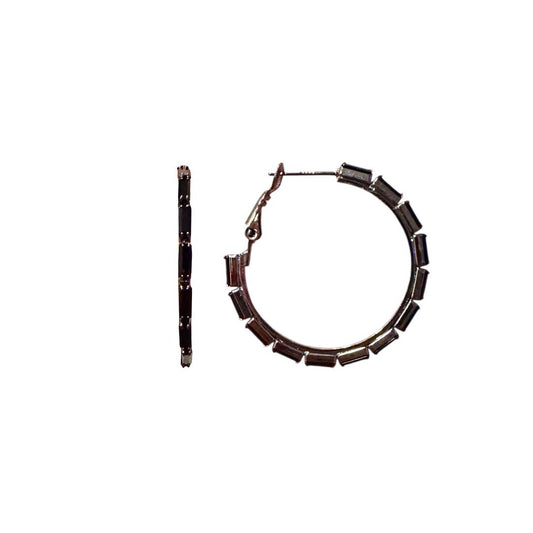 Obsidian Luxe Hoops