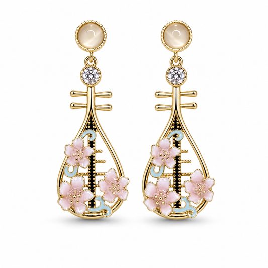 Golden Blossom Chime Earrings