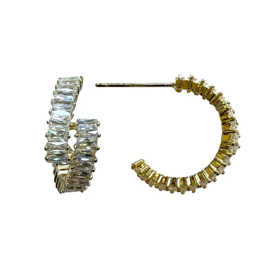 Lustre Gold Hoops
