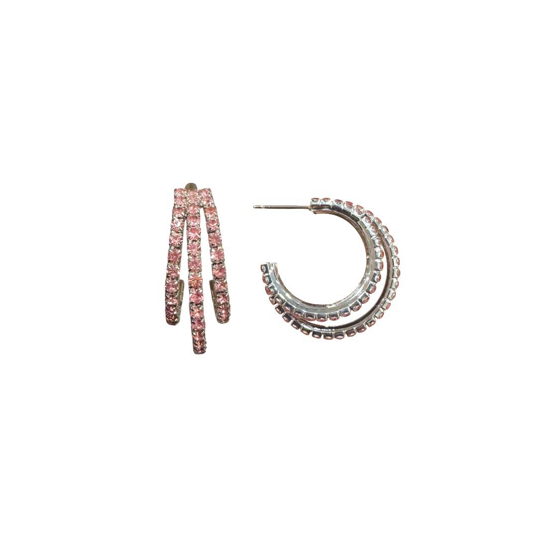 Rosè Radiance Hoops