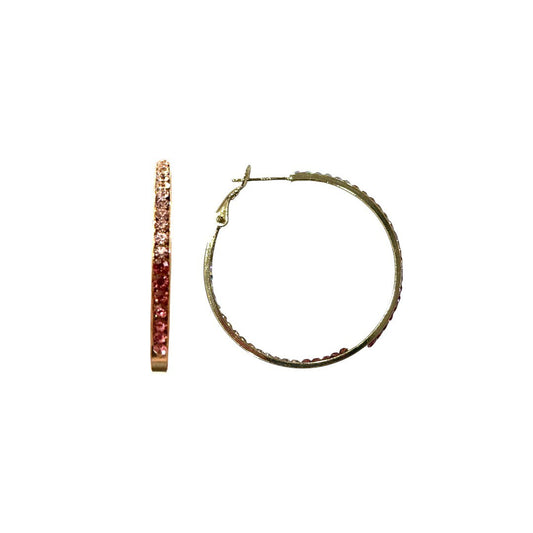 Sunset Blush Hoops