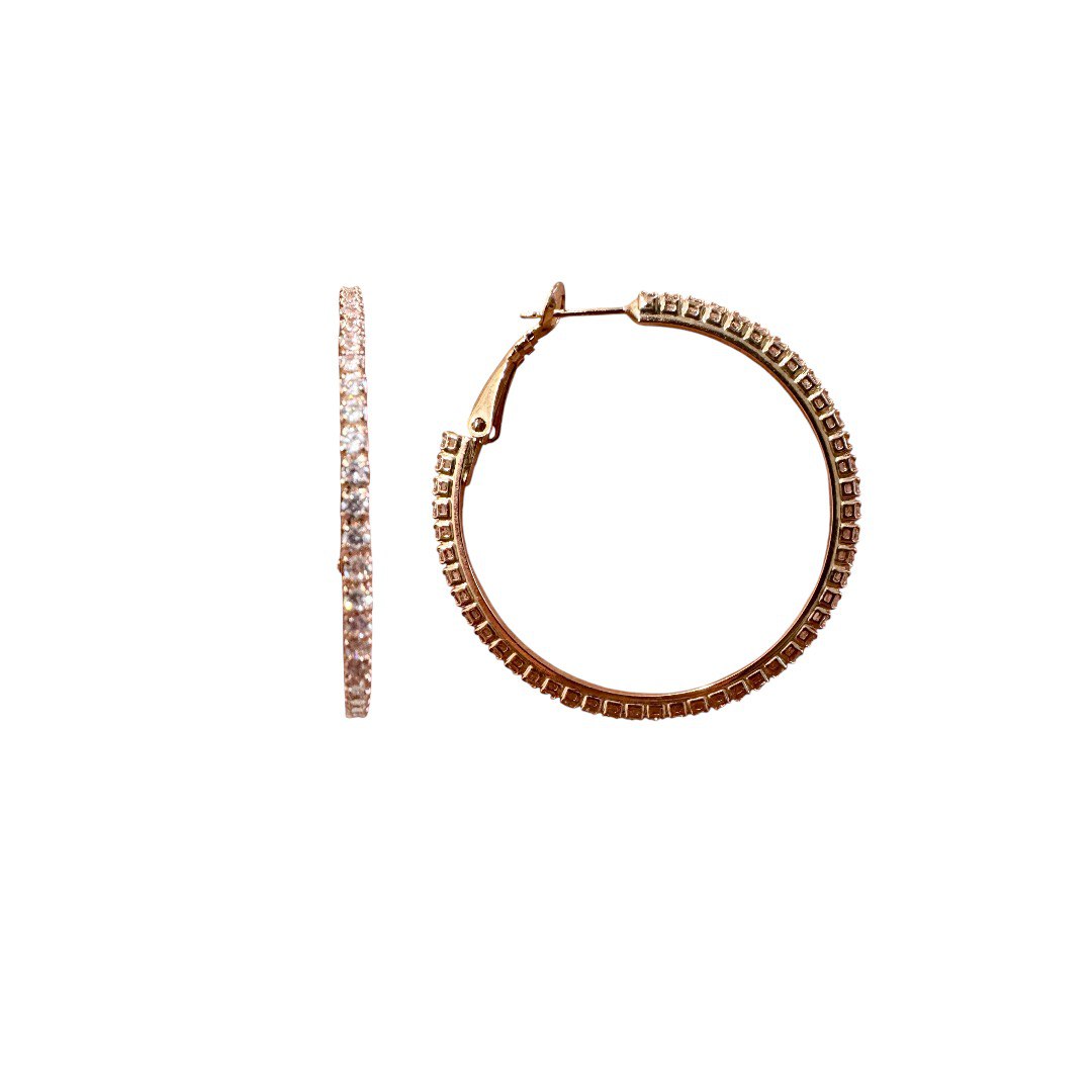 Rose Gold Elegance Hoops
