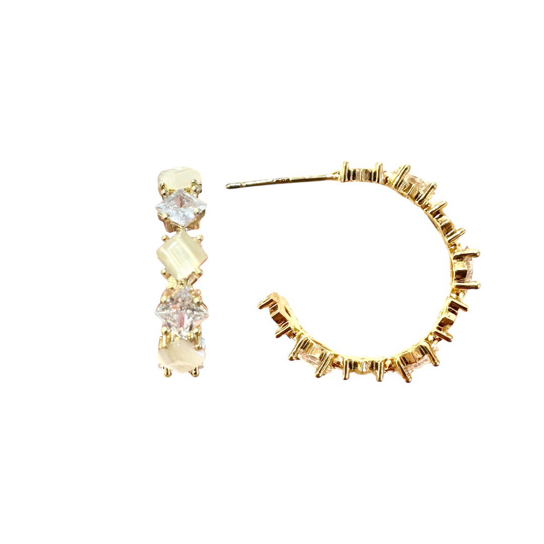 Moonlit Prism Hoops