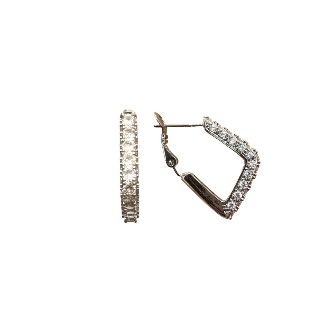 Diamond Prism Hoops